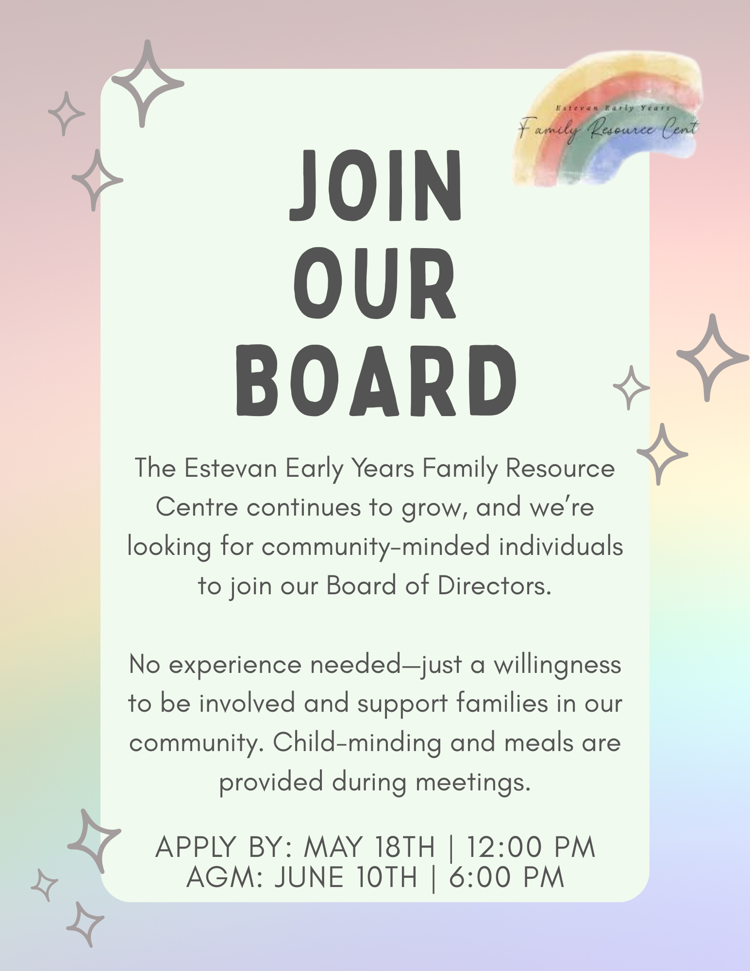 Join Our Board